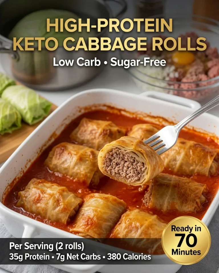 High-Protein Keto Cabbage Rolls