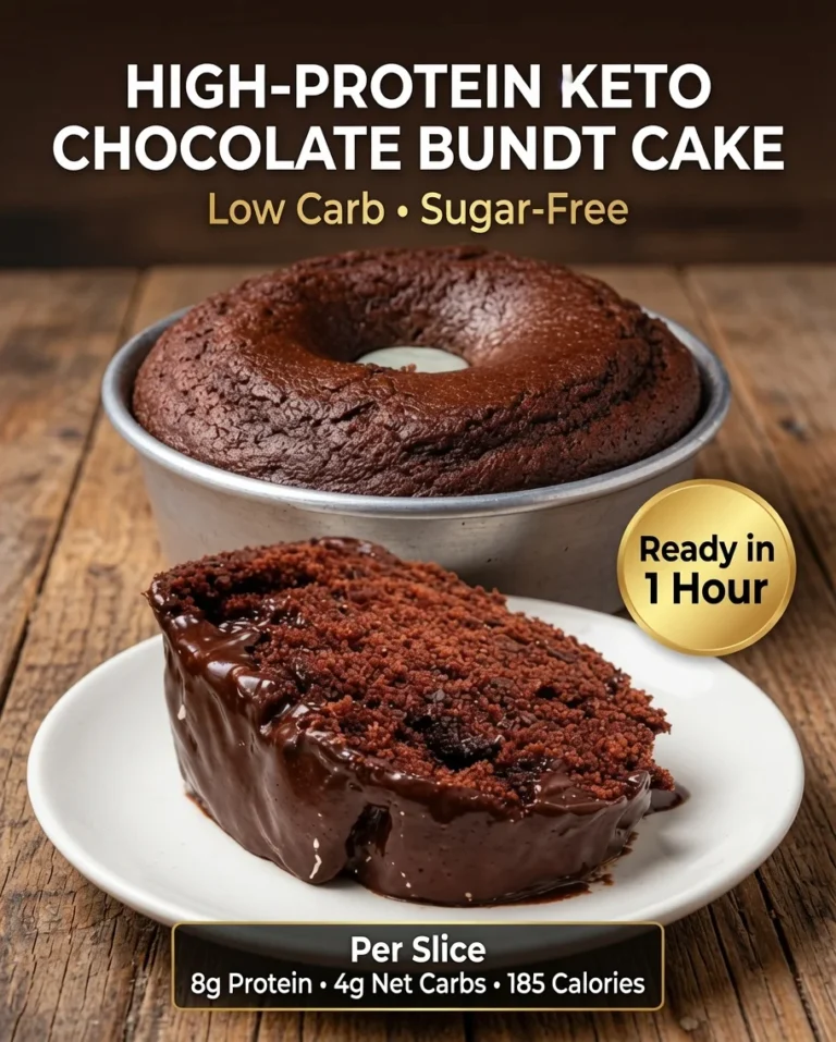 High-Protein Keto Chocolate Bundt Cake