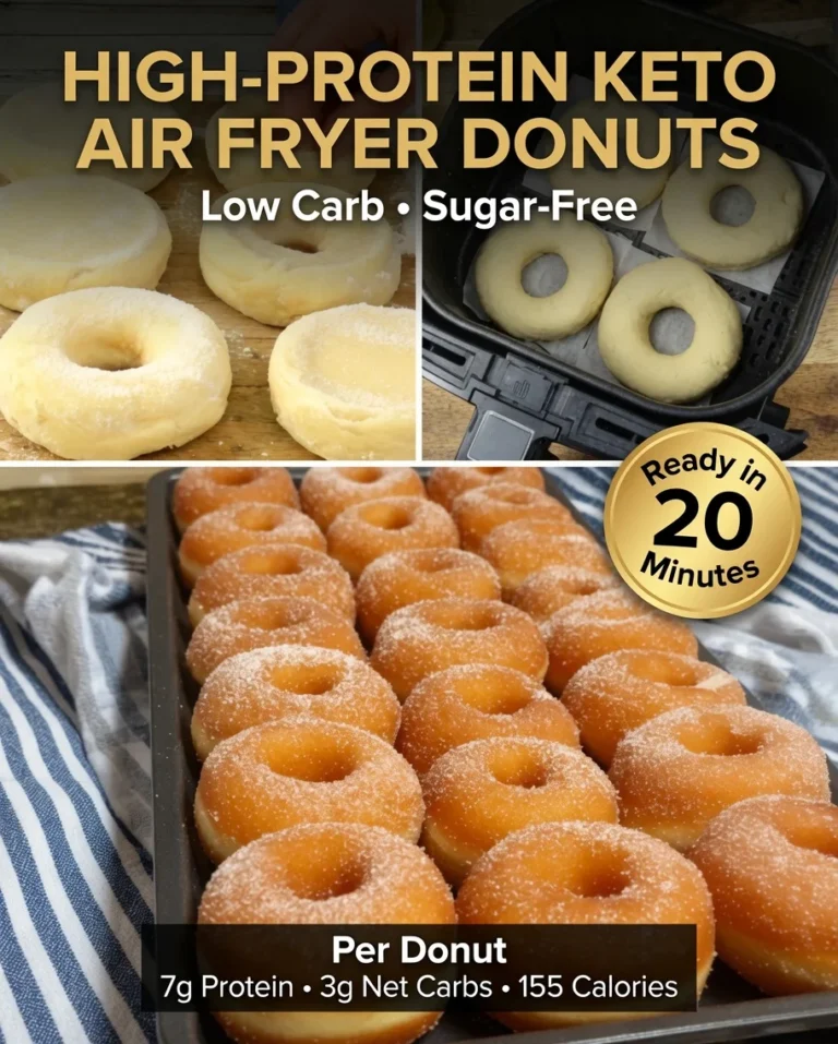 High-Protein Keto Air Fryer Donuts