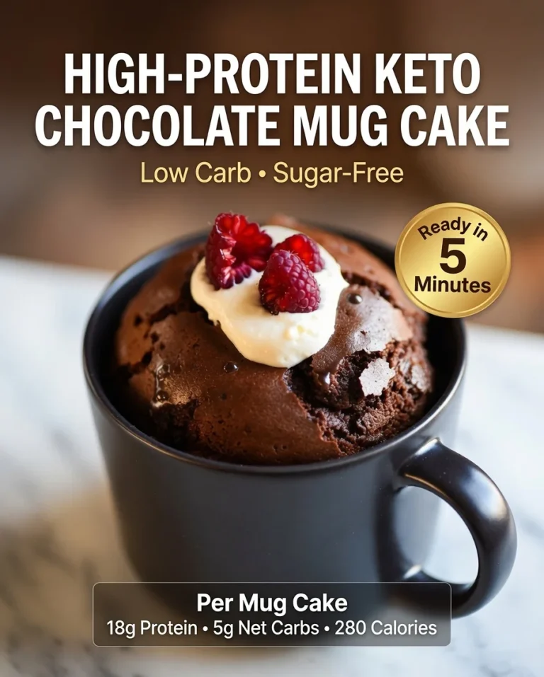High-Protein Keto Chocolate Mug Cake