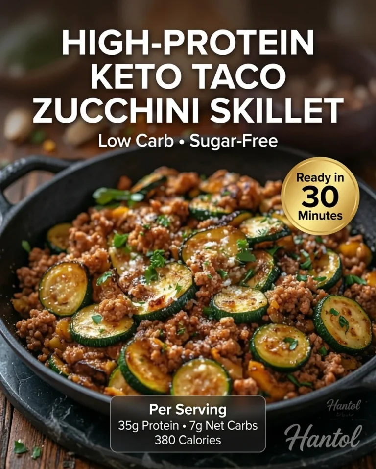 High-Protein Keto Taco Zucchini Skillet