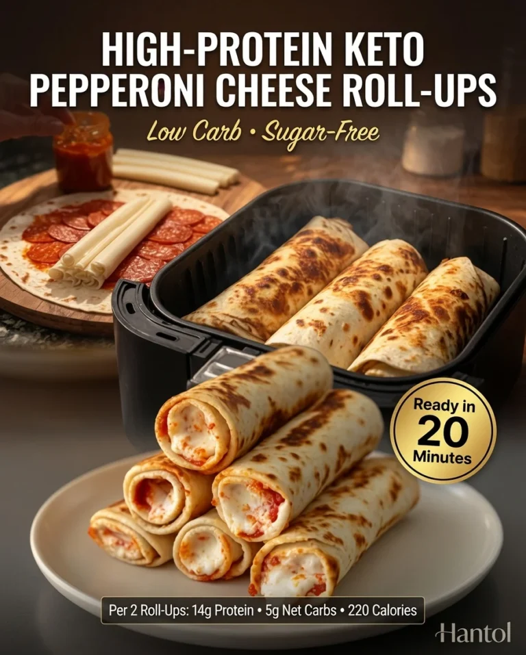 High-Protein Keto Pepperoni Cheese Roll-Ups