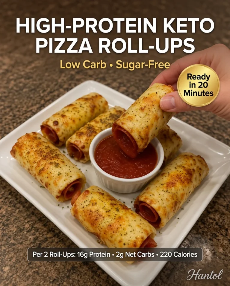High-Protein Keto Pizza Roll-Ups