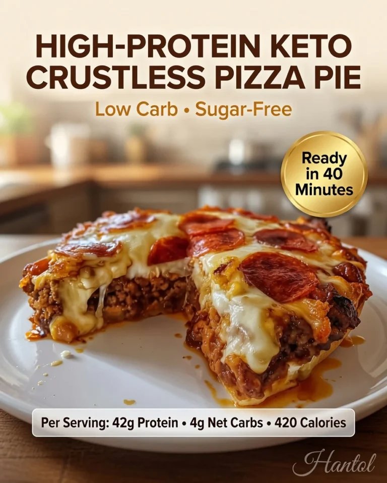 High-Protein Keto Crustless Pizza Pie