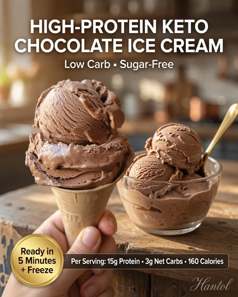 High-Protein Keto Chocolate Ice Cream