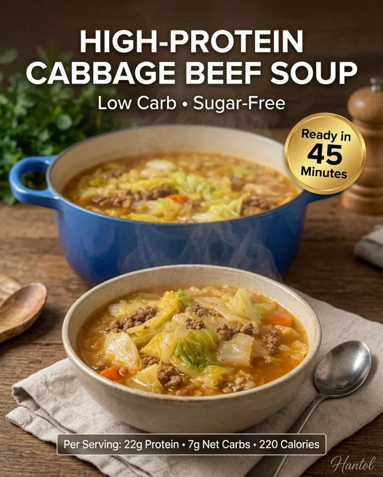 High-Protein Cabbage Beef Soup