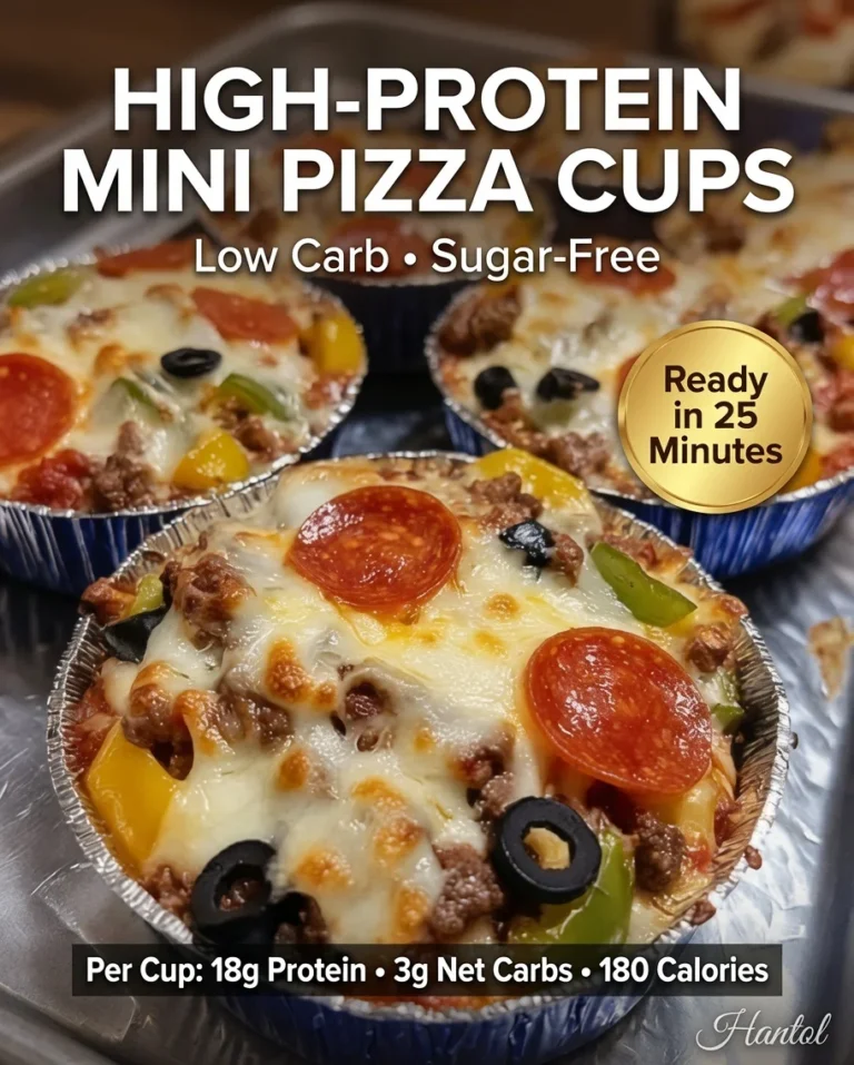 High-Protein Mini Pizza Cups