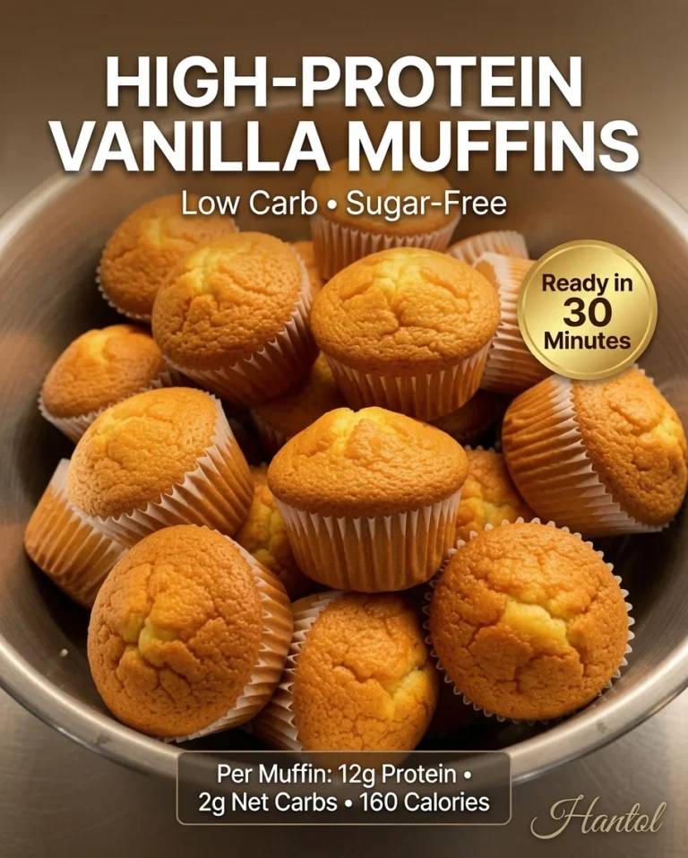 High-Protein Vanilla Muffins