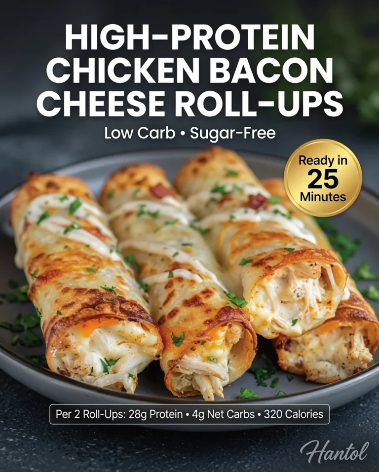 High-Protein Chicken Bacon Cheese Roll-Ups