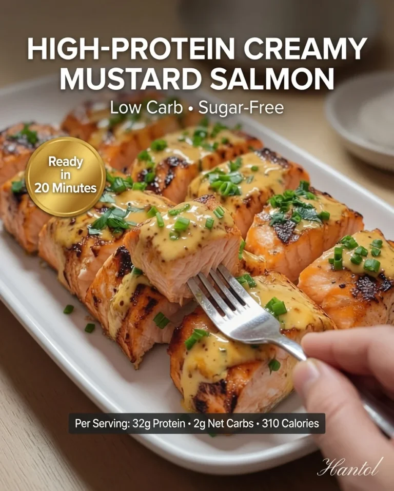 High-Protein Pepperoni Mushroom Pizza Casserole