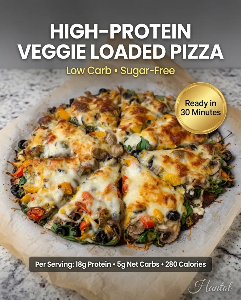 High-Protein Veggie Loaded Pizza