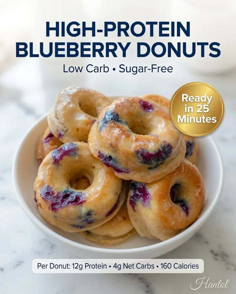 High-Protein Blueberry Donuts