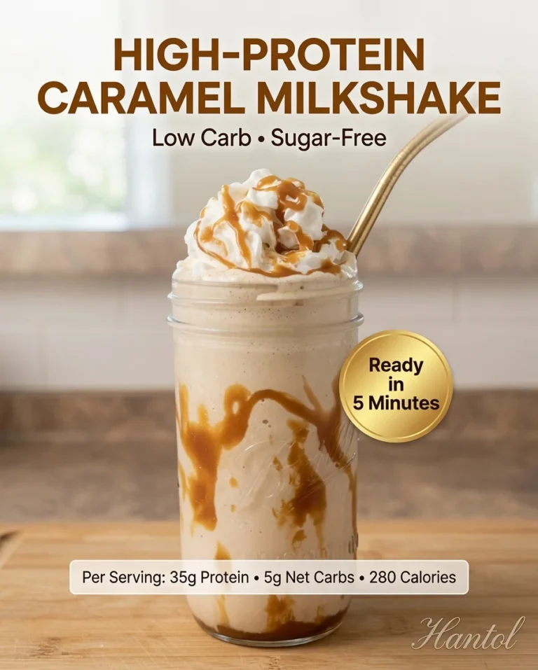 High-Protein Caramel Milkshake