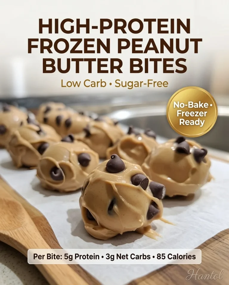 High-Protein Frozen Greek Yogurt Peanut Butter Bites