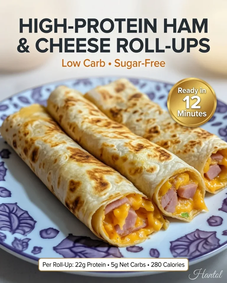 High-Protein Ham & Cheese Roll-Ups