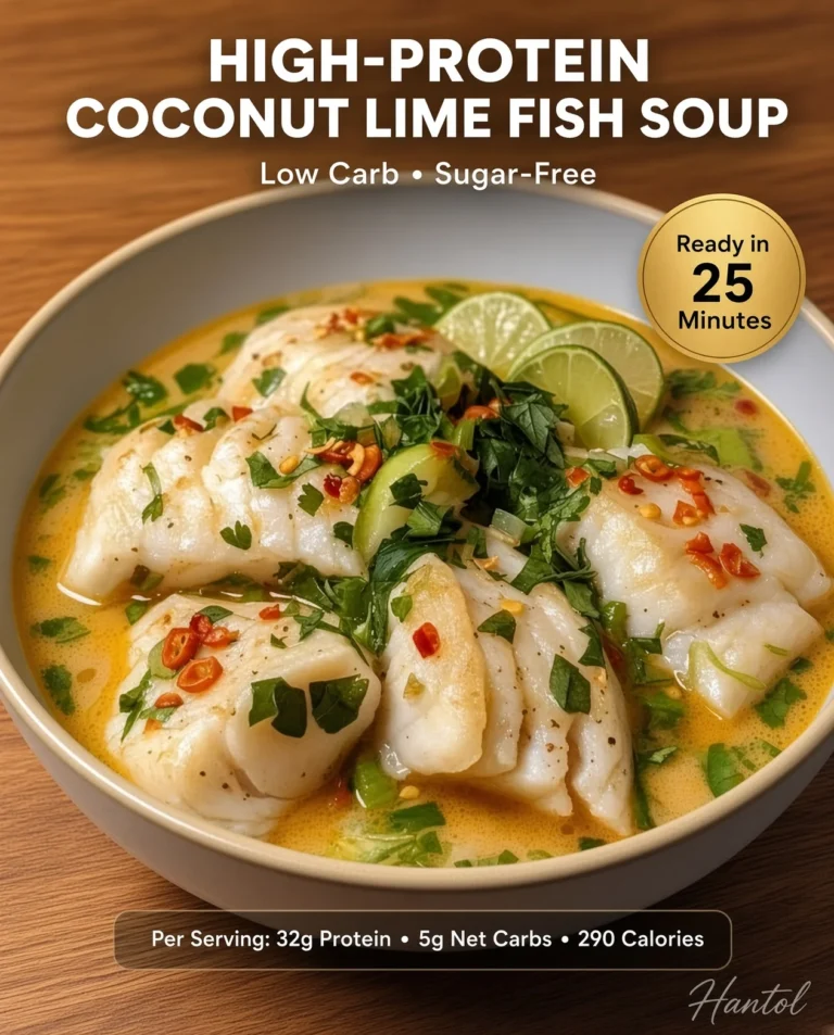 High-Protein Coconut Lime Fish Soup
