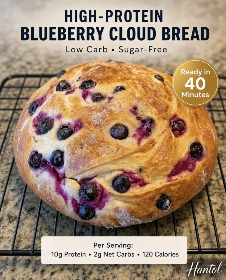 High-Protein Blueberry Cloud Bread