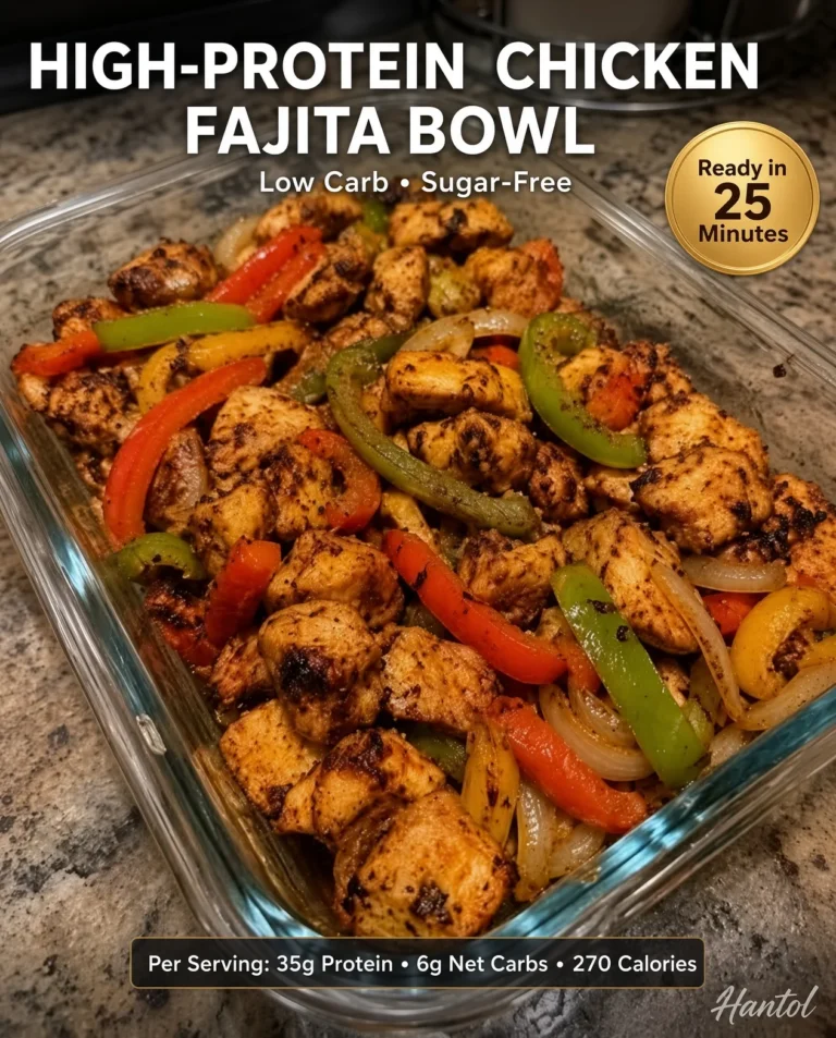 High-Protein Chicken Fajita Bowl
