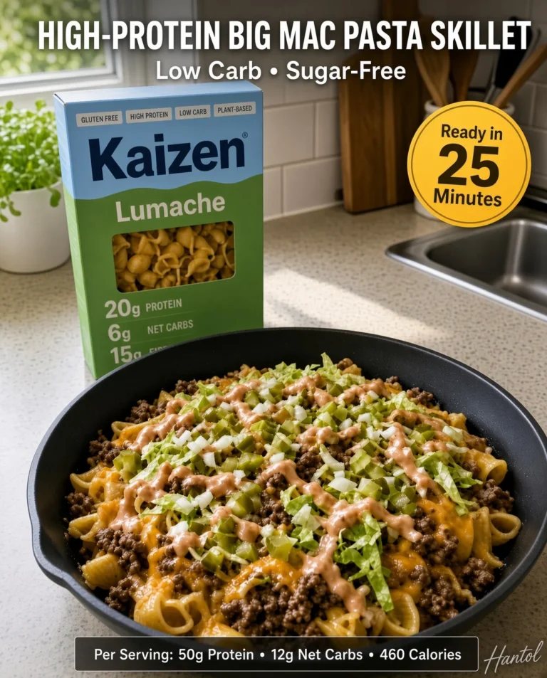 High-Protein Big Mac Pasta Skillet