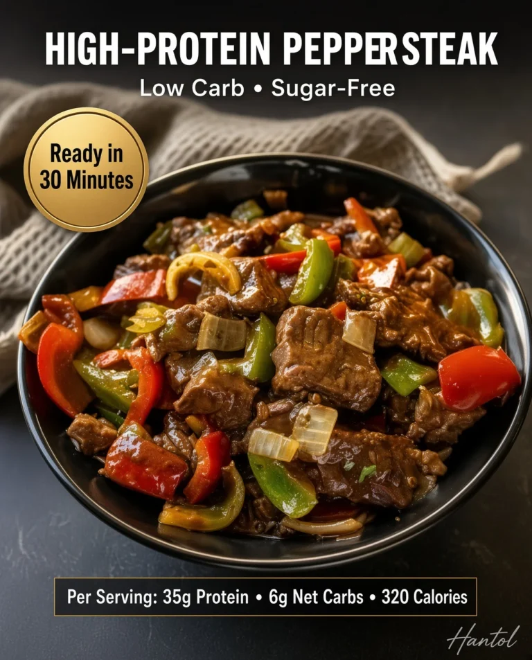 High-Protein Pepper Steak