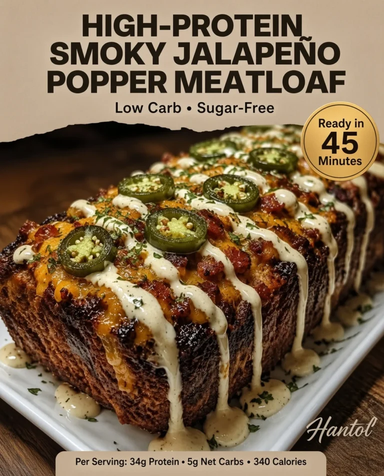 Smoky Jalapeño Popper Meatloaf