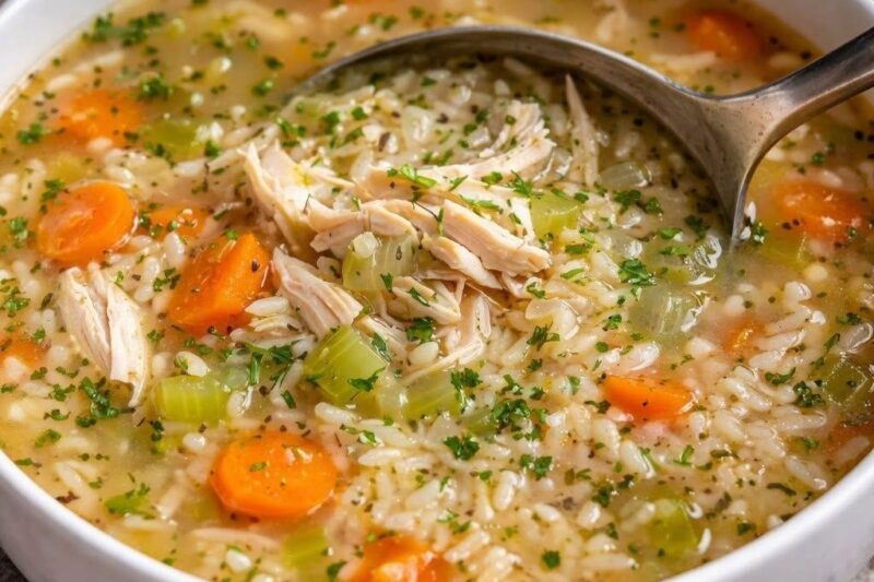 Homestyle Chicken and Rice Soup