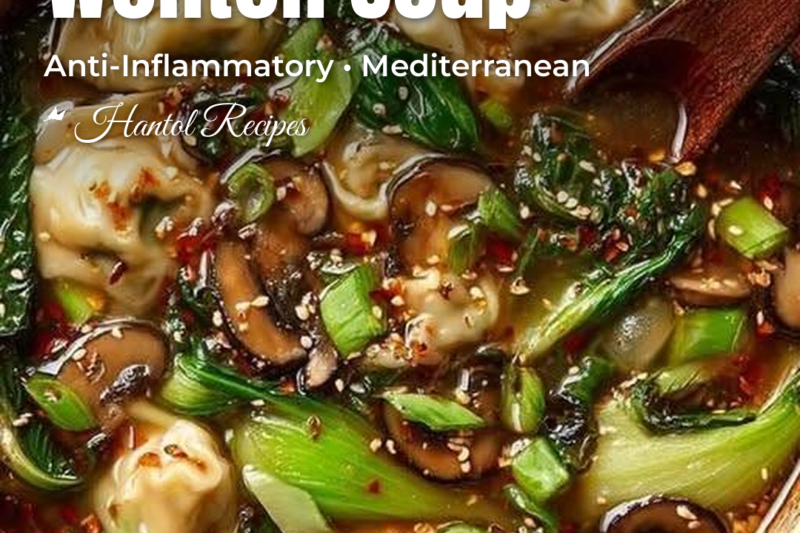 Ginger Shiitake Wonton Soup