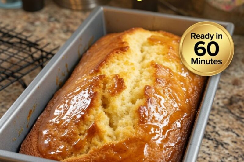 High-Protein Lemon Glazed Pound Cake