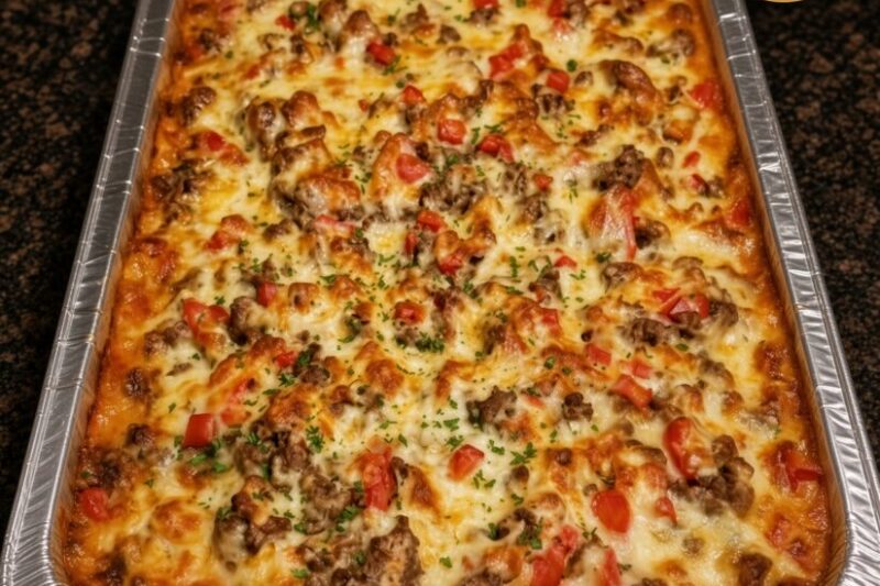 High-Protein Cheesy Taco Casserole