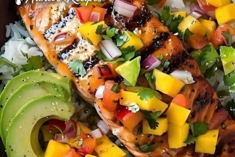Salmon Mango Salsa Bowl