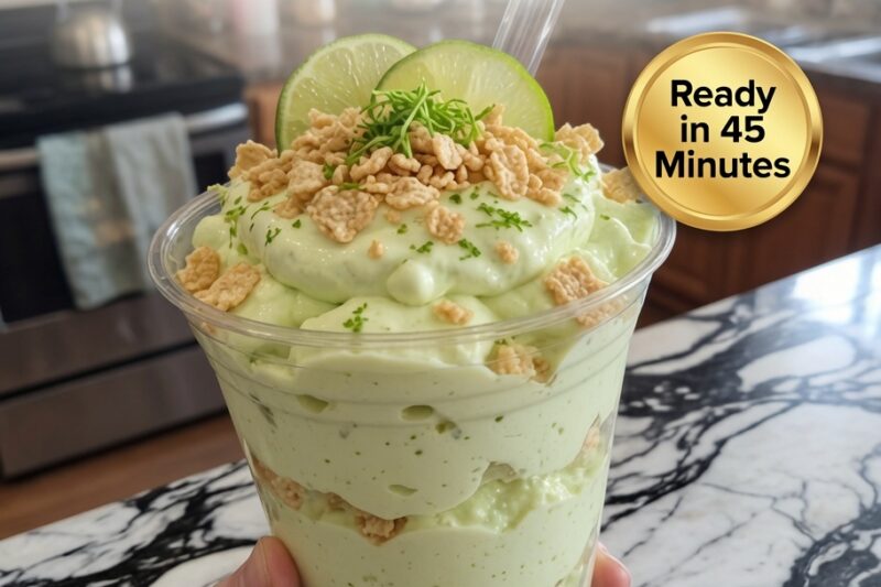 High-Protein Key Lime Cheesecake Cups