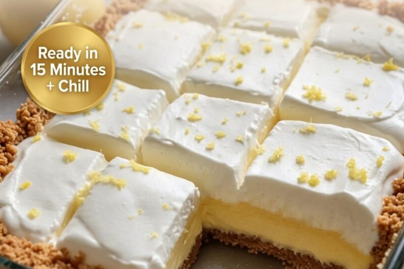 High-Protein Keto Lemon Cheesecake Bars