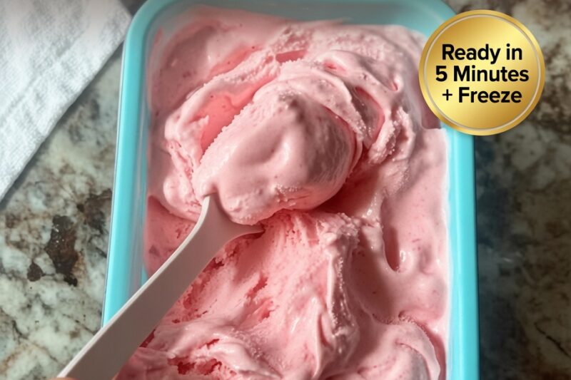 High-Protein Strawberry Ice Cream