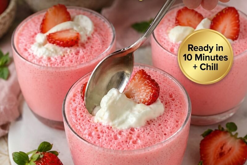 High-Protein Strawberry Mousse