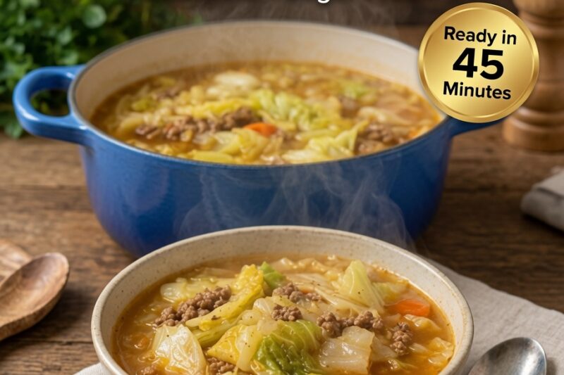 High-Protein Cabbage Beef Soup