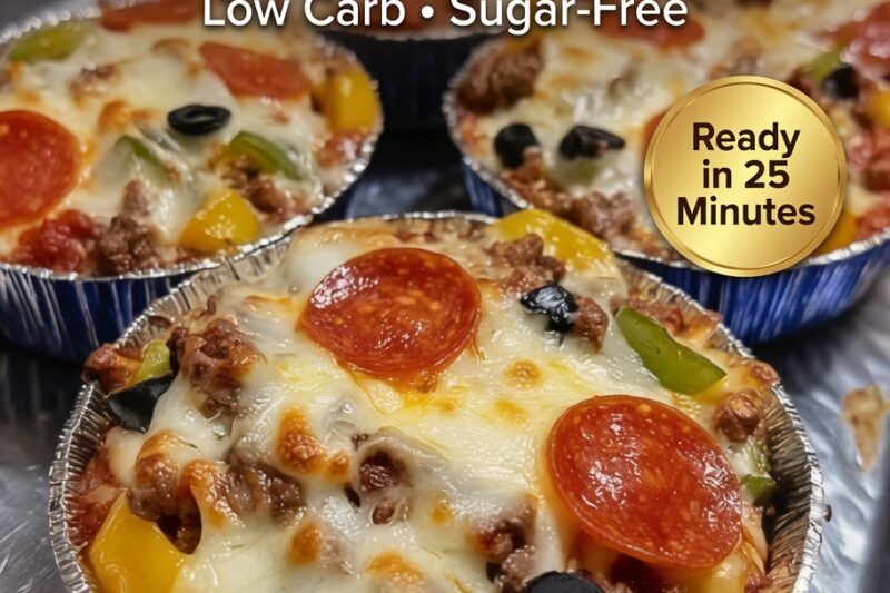 High-Protein Mini Pizza Cups
