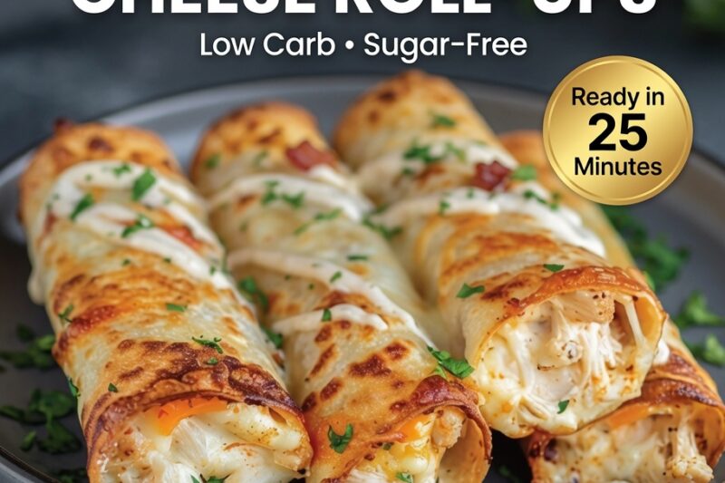 High-Protein Chicken Bacon Cheese Roll-Ups