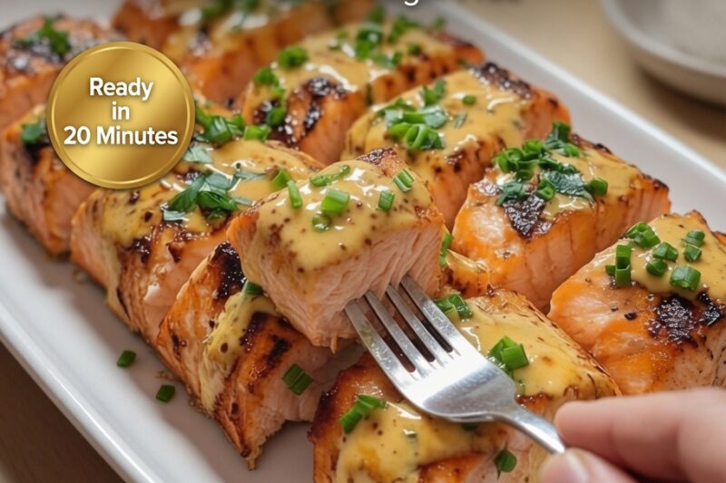 High-Protein Creamy Mustard Salmon