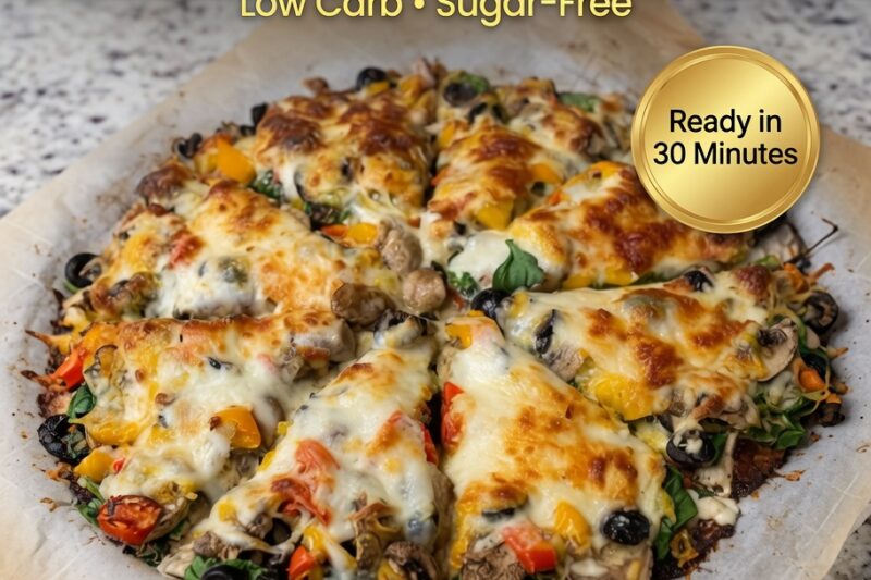 High-Protein Veggie Loaded Pizza