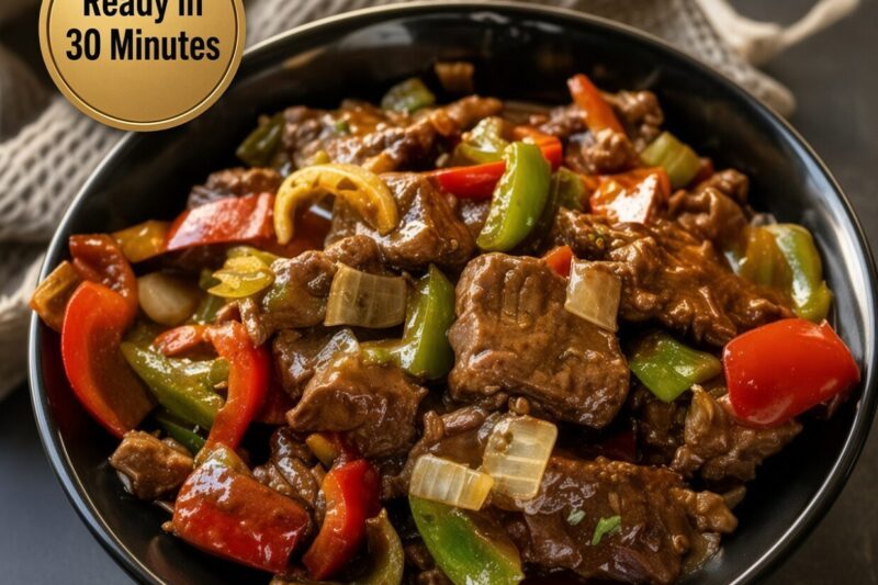High-Protein Pepper Steak