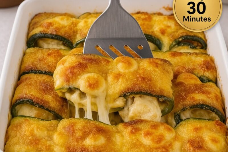 High-Protein Cheesy Zucchini Rolls