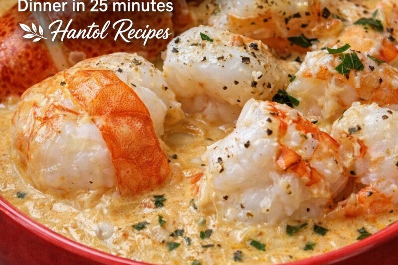 Creamy Garlic Seafood Bowl