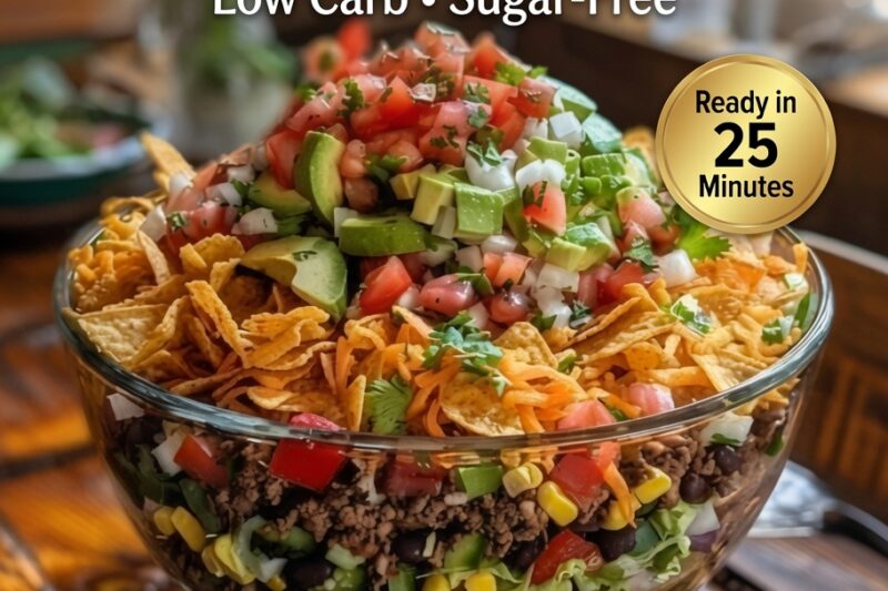 High-Protein 7 Layer Taco Salad